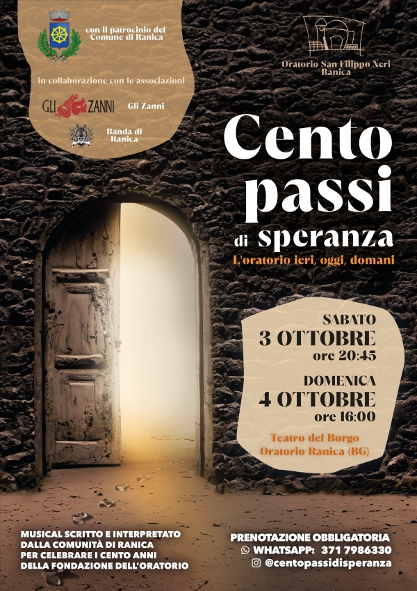 Musical Cento Passi di Speranza - repliche ottobre